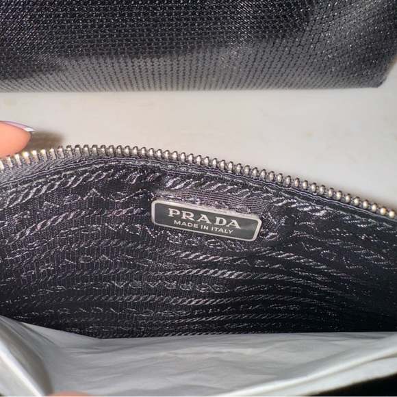 NWT Prada Sequined Logo Print Mesh Tote Bag - Picture 7 of 15